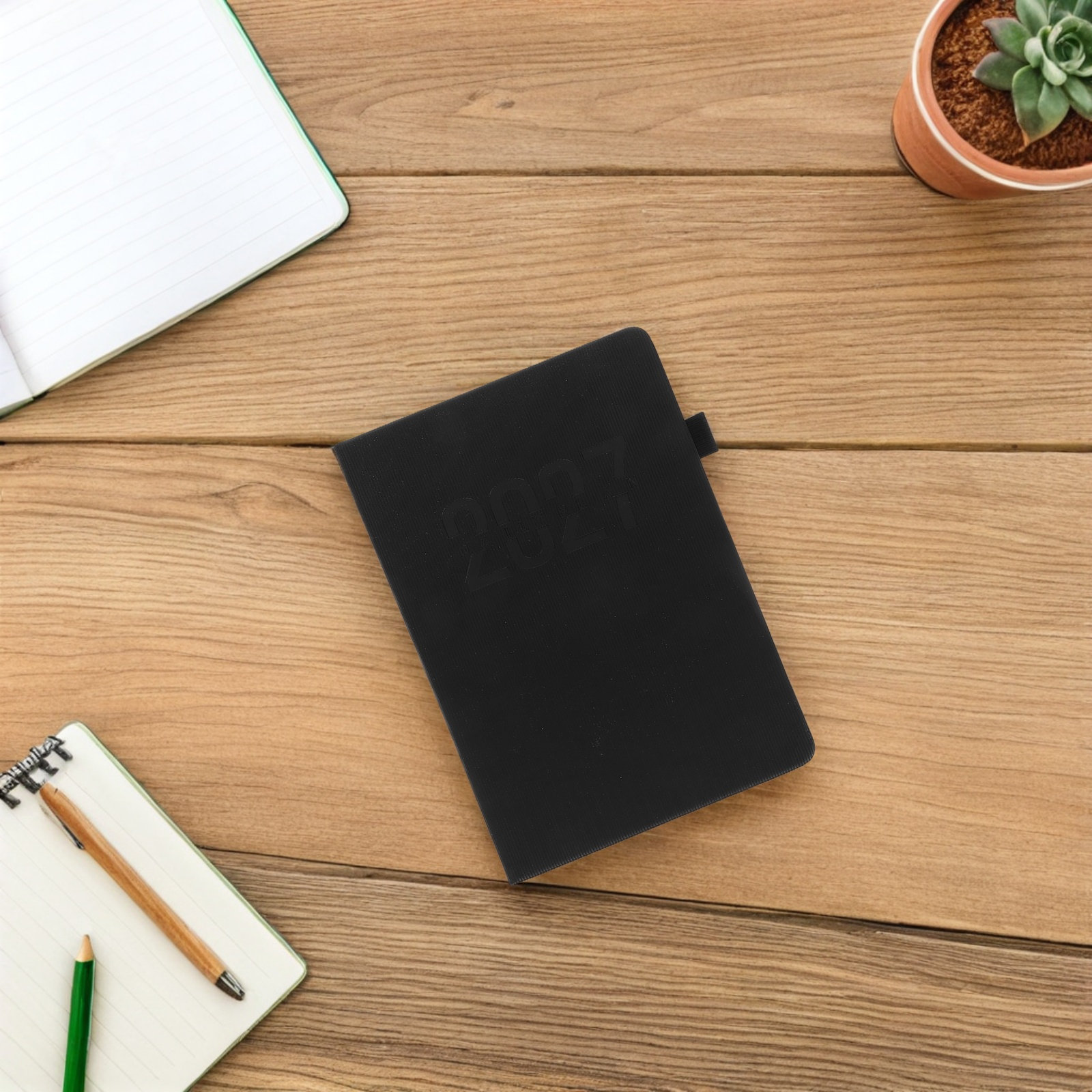 Spiral Bound Grid Notebook A5 - Еженедельный планировщик формата А5 на 120