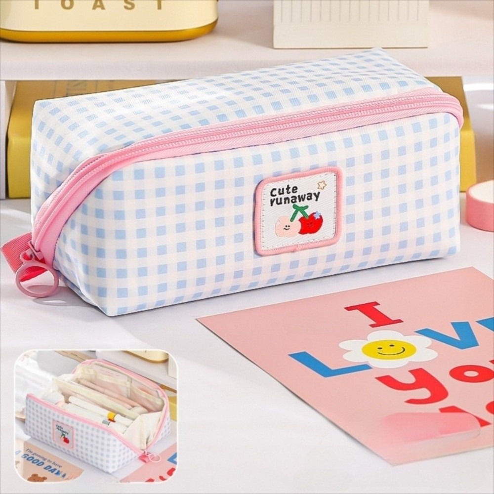 Aesthetic Large Pencil Case Pouch - Корейский стильный пенал-призма большой вместимости, эстетичный