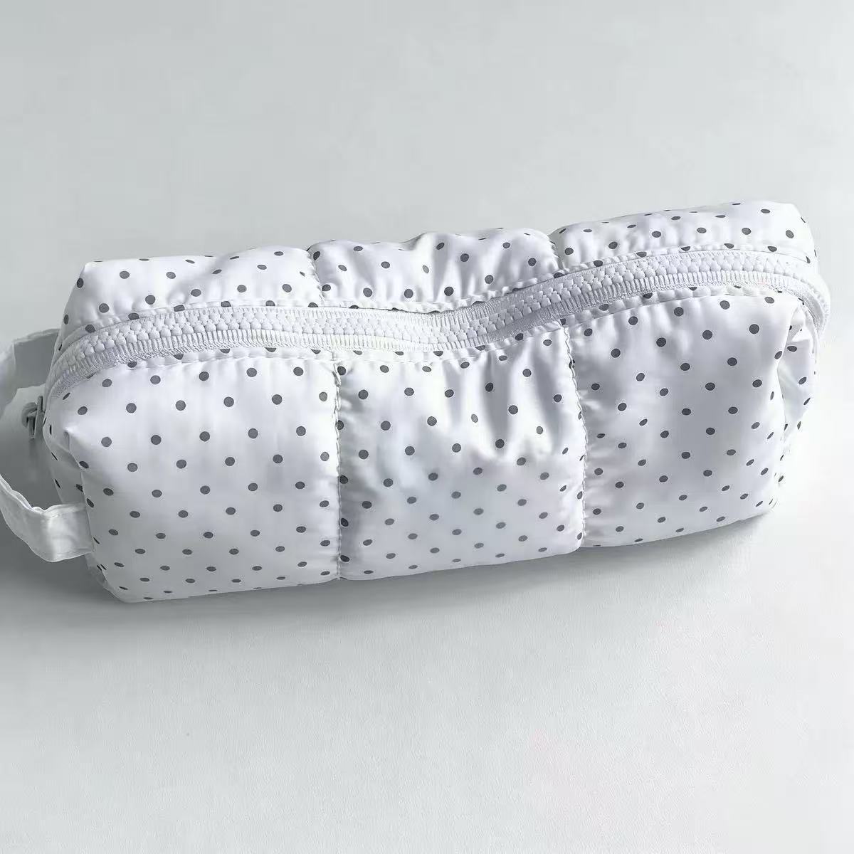 Aesthetic Large Pencil Case Pouch - Сумка для карандашей в горошек, большая