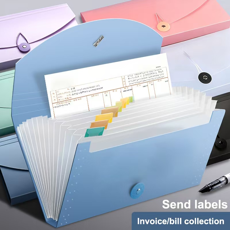 Expandable Accordion File Folder 13 Pockets - Расширяемый органайзер для файлов с 13