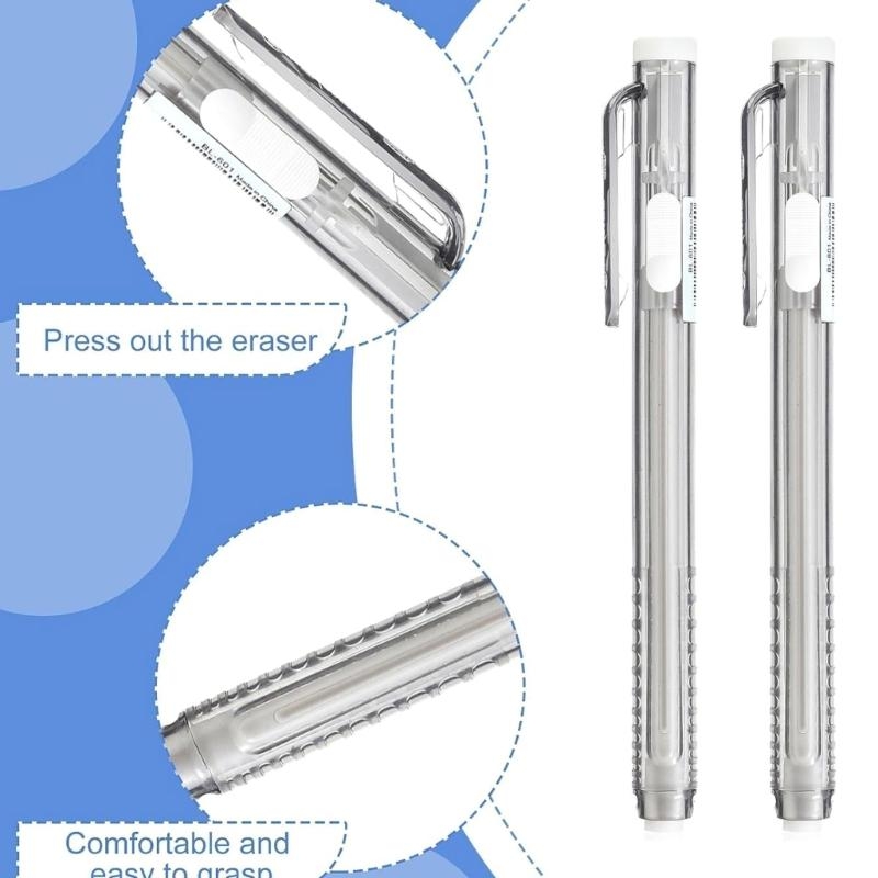 12 ластиков в форме ручки, выд – обзор и цена Retractable Eraser Pen Click