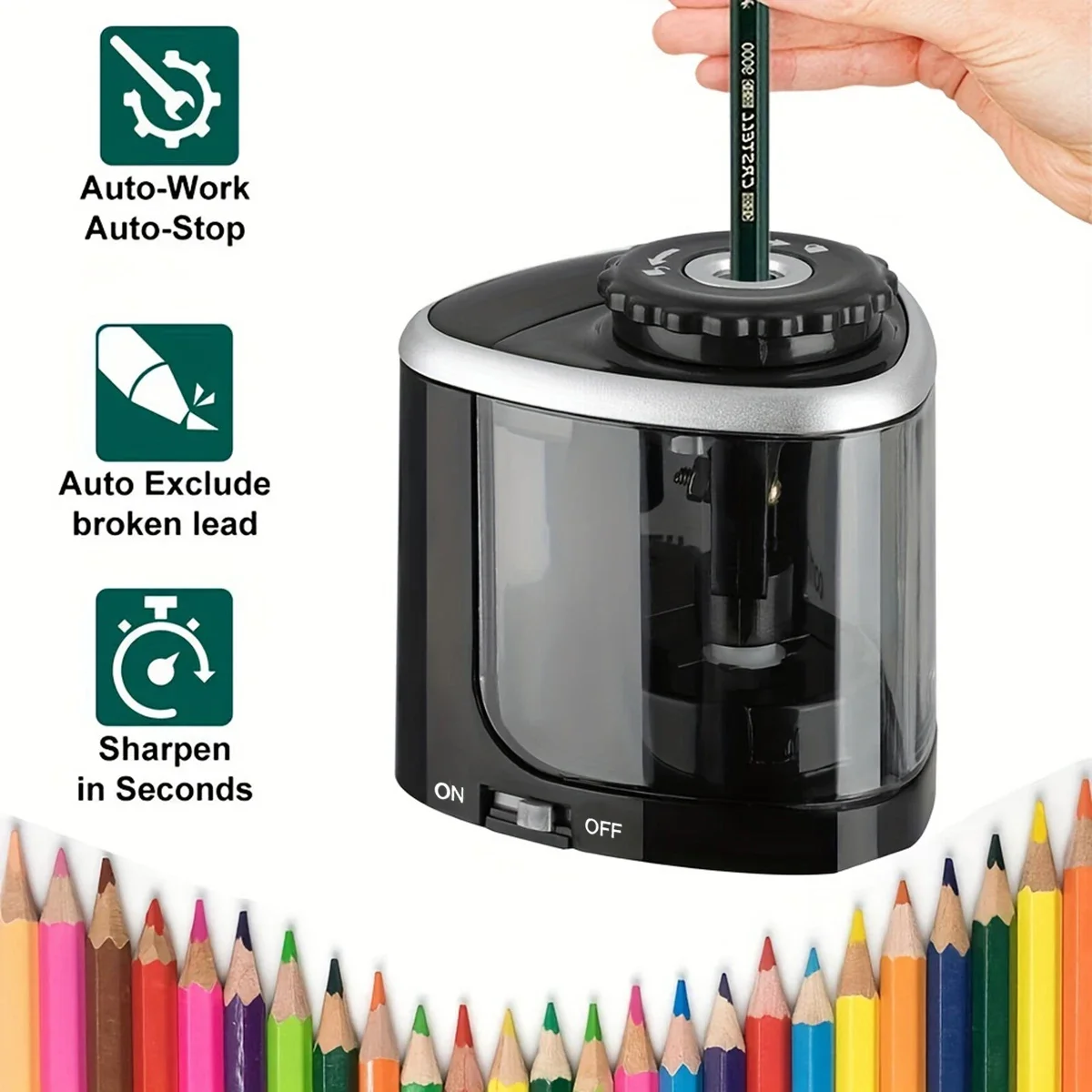 Электрическая точилка в сборе, – обзор и цена Electric Pencil Sharpener Usb