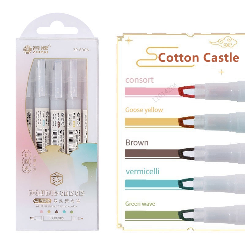 5 шт./набор, двойной наконечни – обзор и цена Pastel Highlighter Set Double Ended