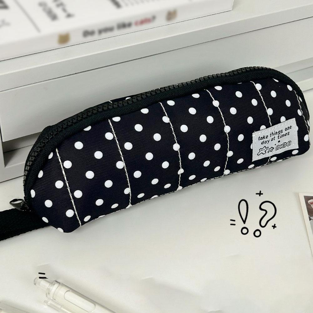Эстетичный пенал в горошек, по – обзор и цена Aesthetic Large Pencil Case Pouch