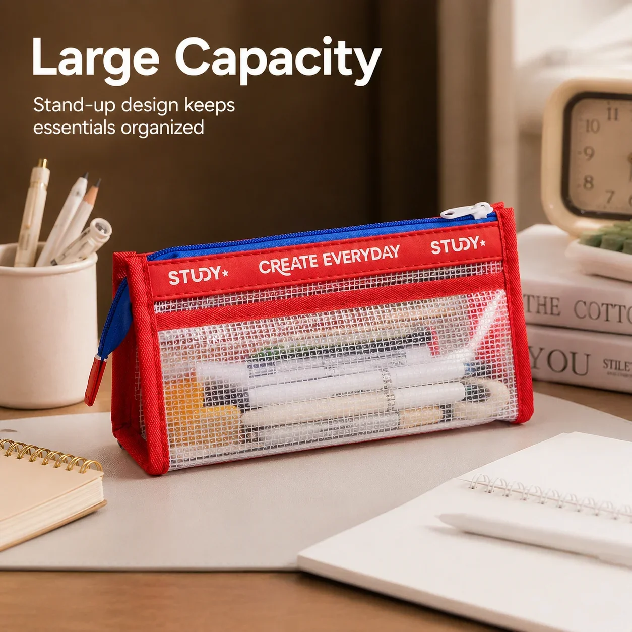 Прозрачный пенал, вместительны – обзор и цена Aesthetic Large Pencil Case Pouch
