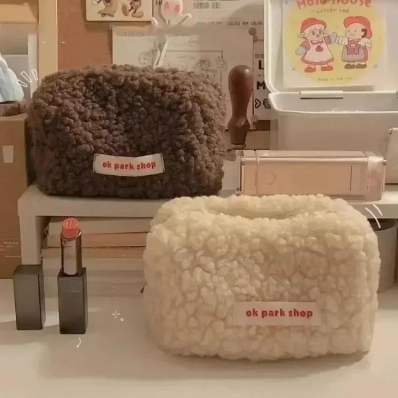 Плюшевая сумка-органайзер из о – обзор и цена Aesthetic Large Pencil Case Pouch