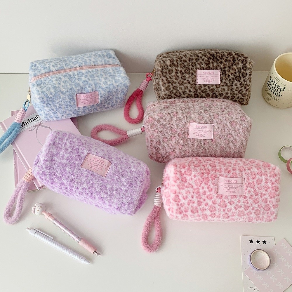Пенал-косметичка с леопардовым – обзор и цена Aesthetic Large Pencil Case Pouch