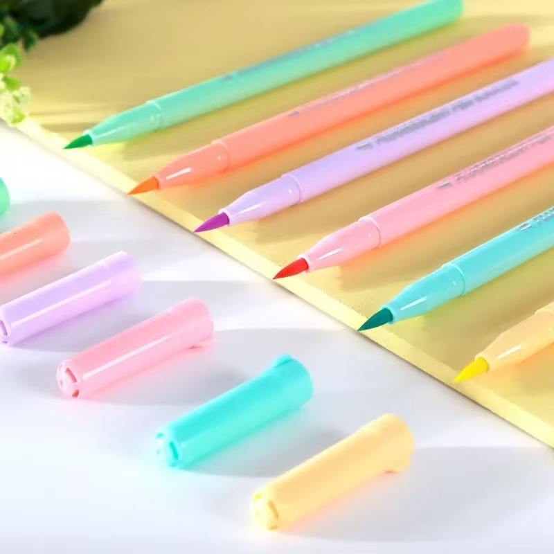 6-цветная мягкая кисть, набор  – обзор и цена Pastel Highlighter Set Double Ended