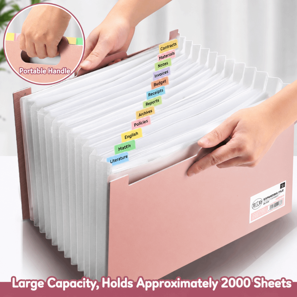 Папка-гармошка на 13 отделений – обзор и цена Expandable Accordion File Folder 13 Pockets