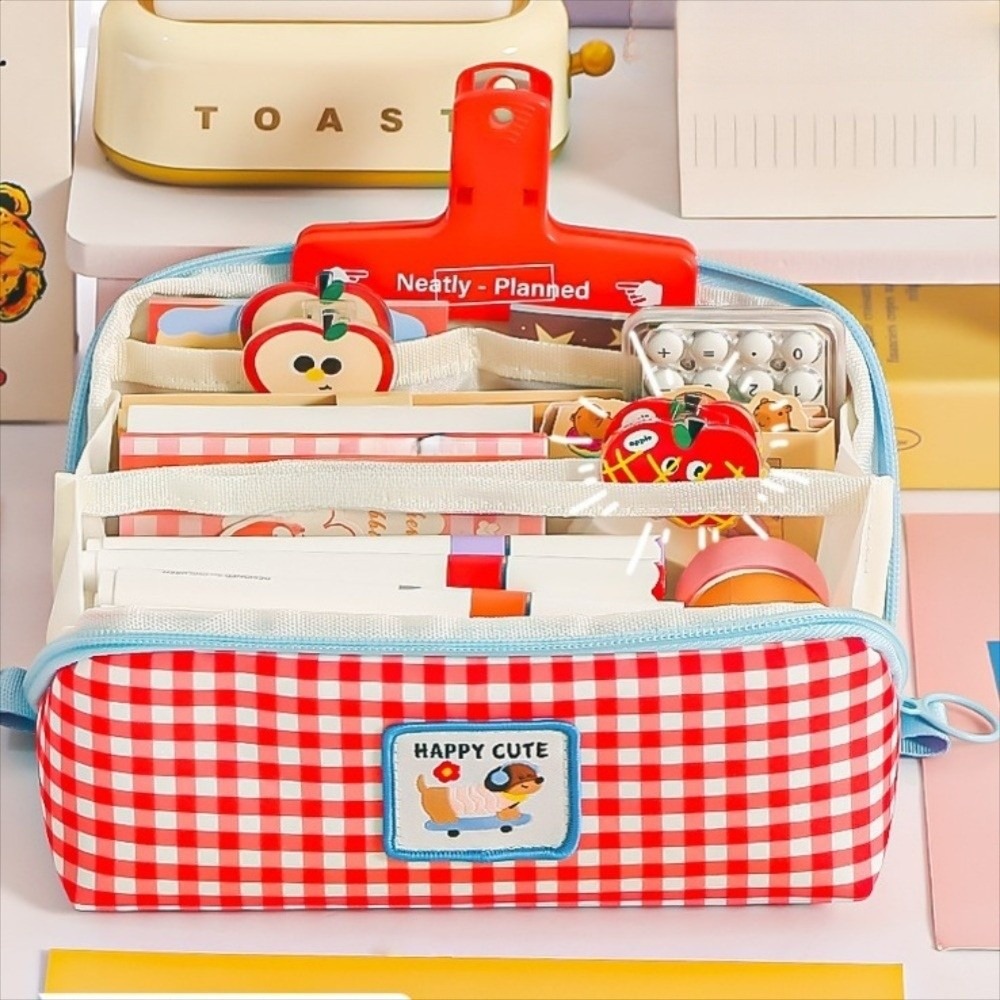 Корейский стильный пенал-призм – обзор и цена Aesthetic Large Pencil Case Pouch
