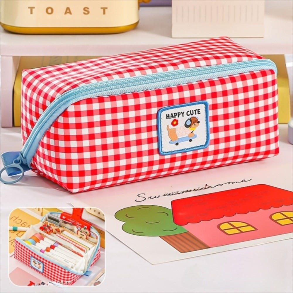 Корейский стильный пенал-призм – обзор и цена Aesthetic Large Pencil Case Pouch