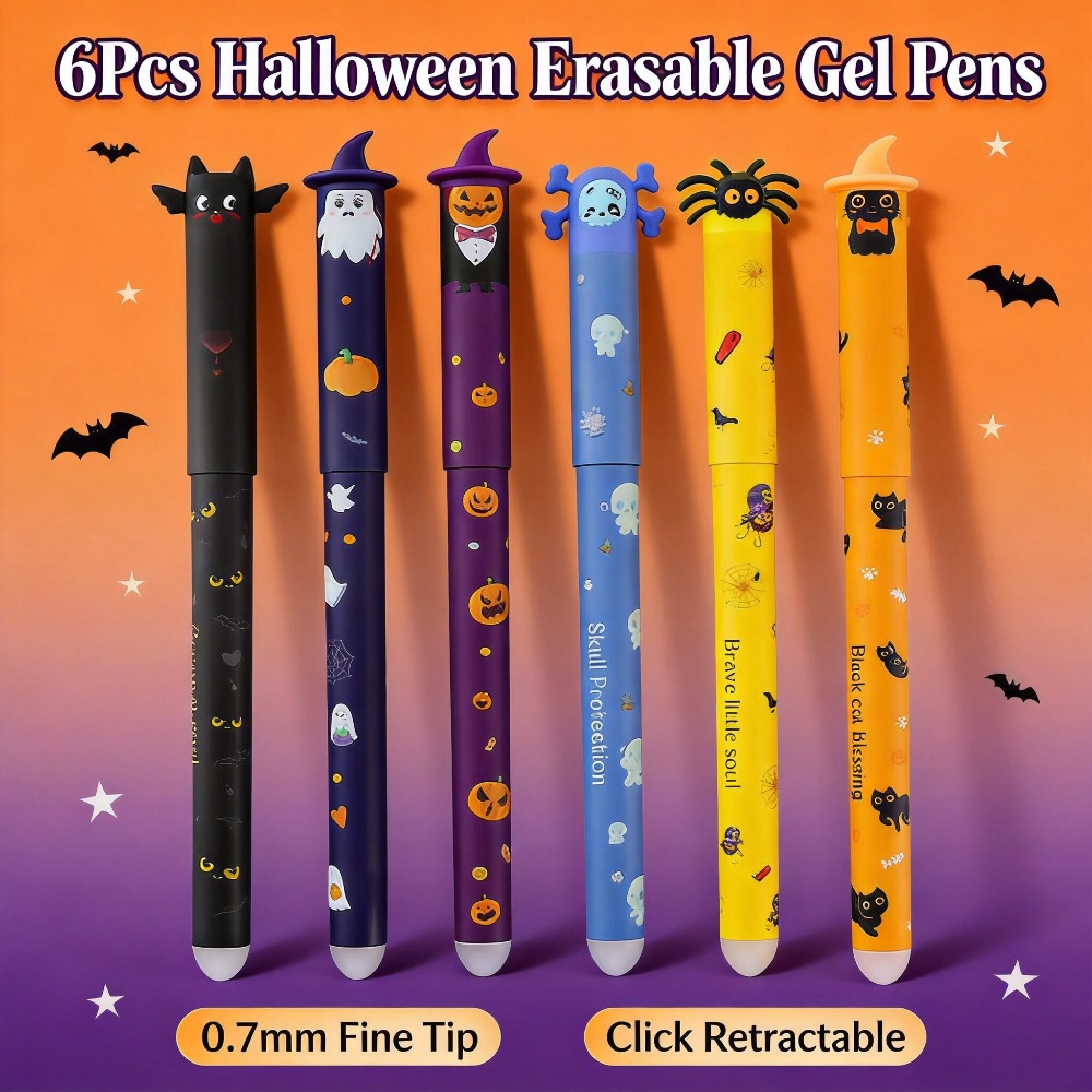 1-6 шт. стираемых гелевых руче – обзор и цена Retractable Eraser Pen Click