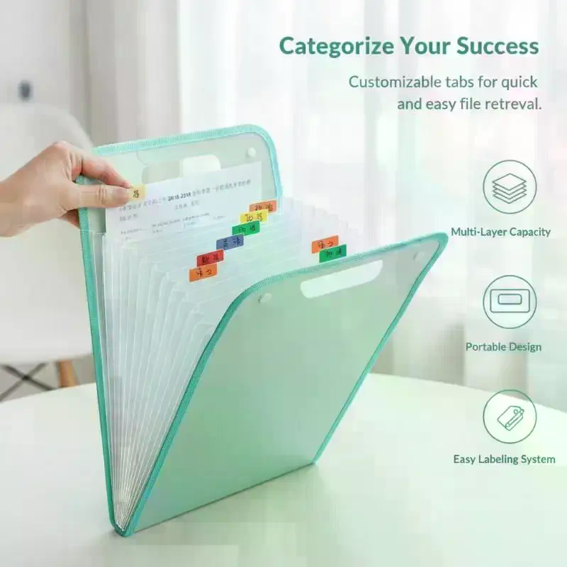 Папка-органайзер с 13 отделени – обзор и цена Expandable Accordion File Folder 13 Pockets