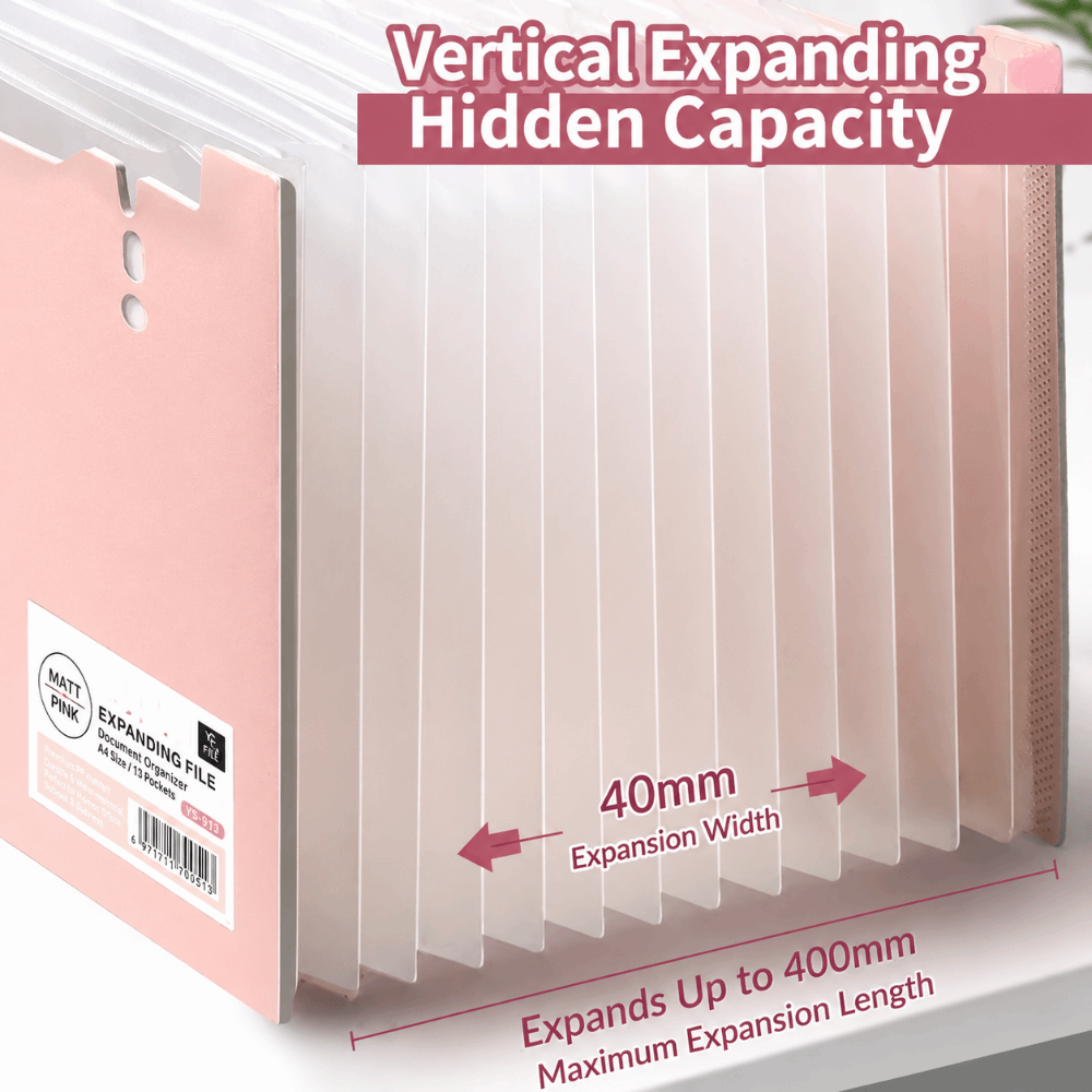 Папка-аккордеон на 13 отделени – обзор и цена Expandable Accordion File Folder 13 Pockets